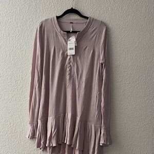 Free People Mauve Long Sleeve Tunic dress